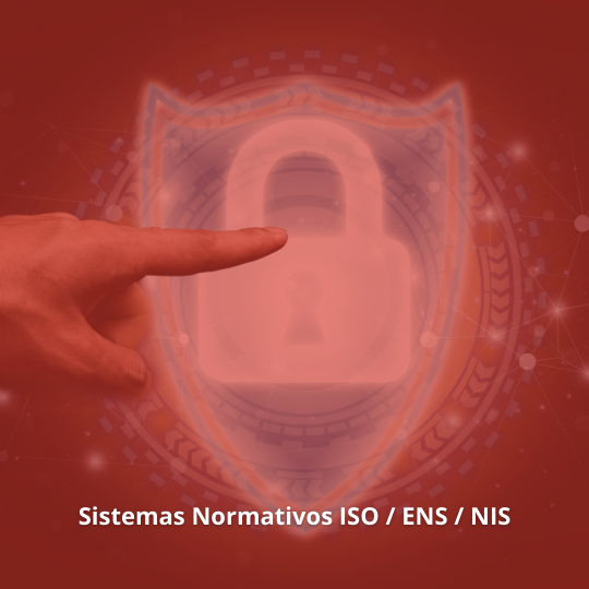 Escudo digital representando consultoría en ISO 27001, ENS y normativa NIS2 en Logroño